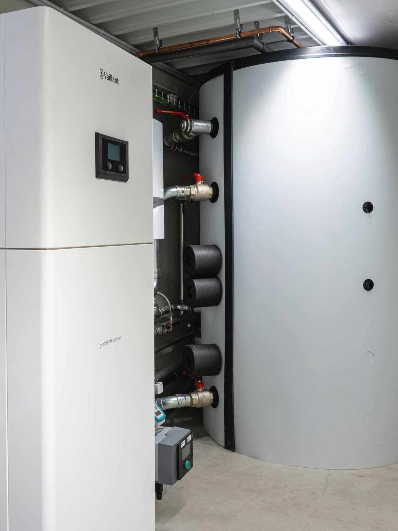 Vaillant geoTHERM perform geothermische warmtepomp met allSTOR buffervat