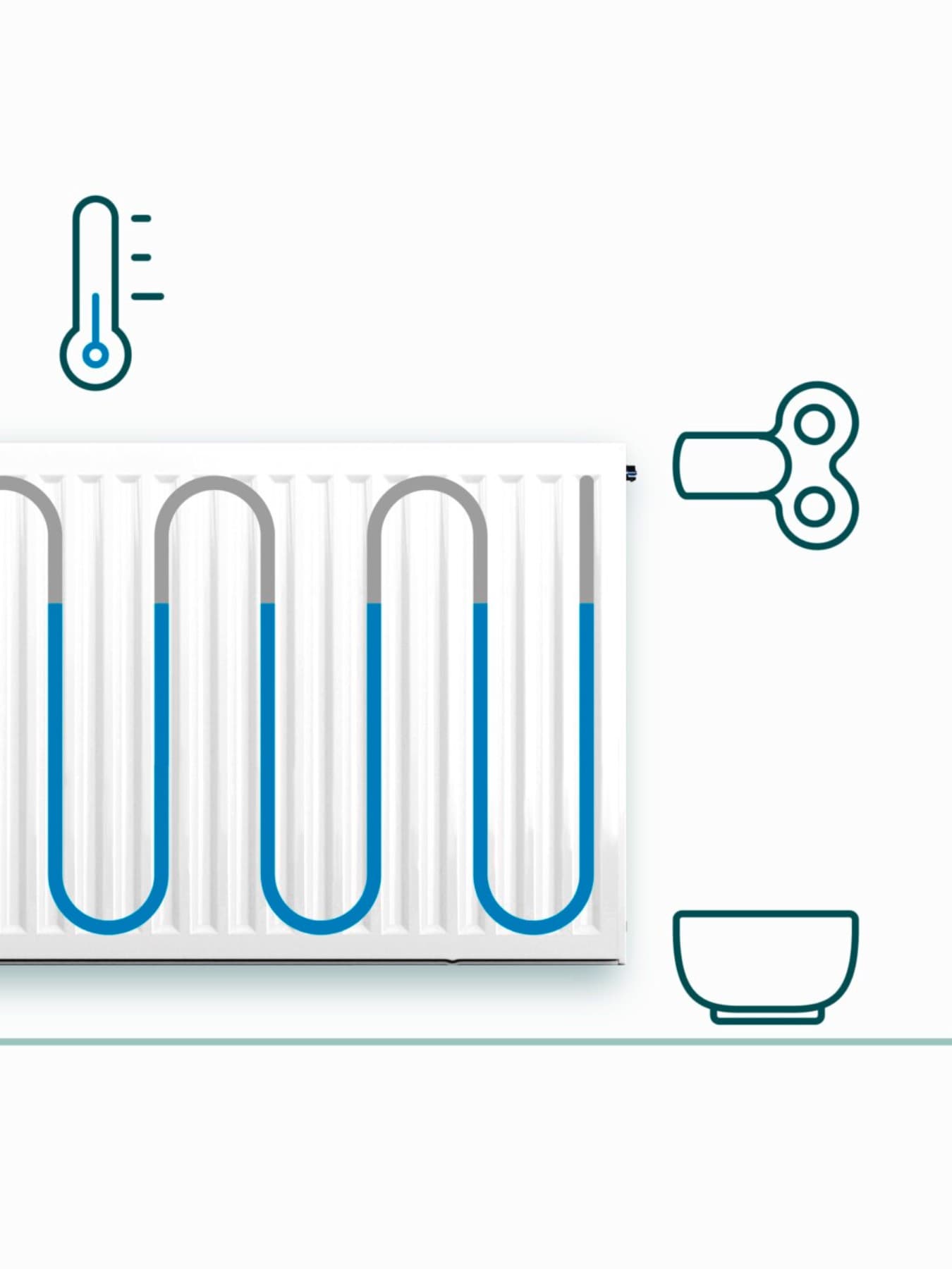 Utilisation de la clé du radiateur