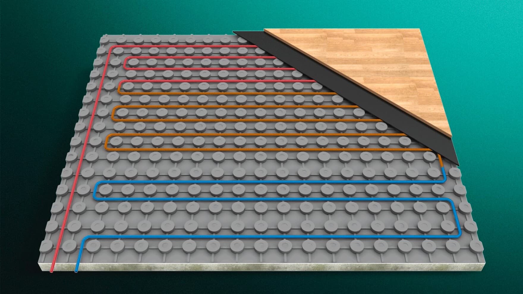 Chauffage au sol modulaire