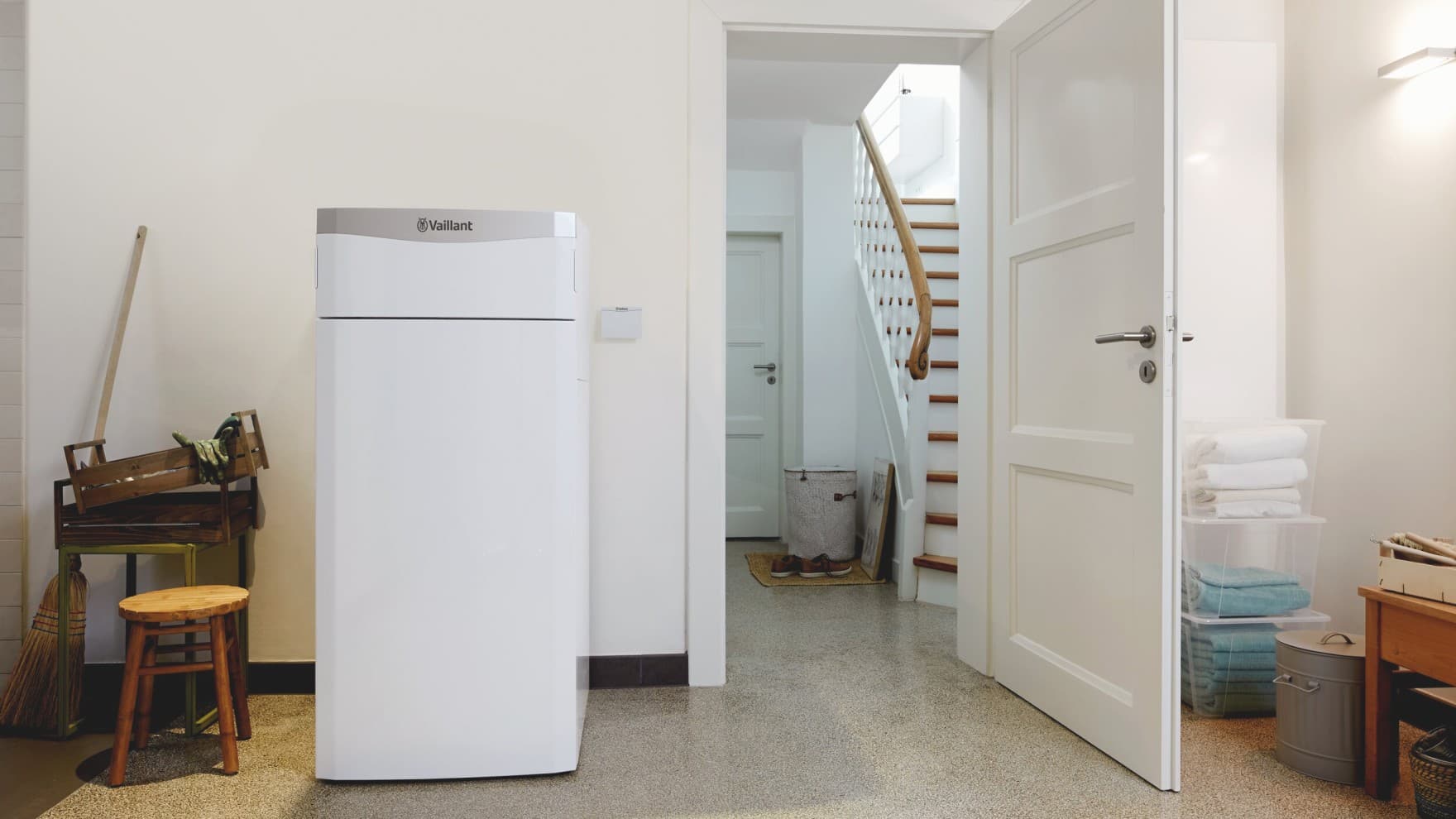Pompe à chaleur flexoTHERM exclusive dans une habitation