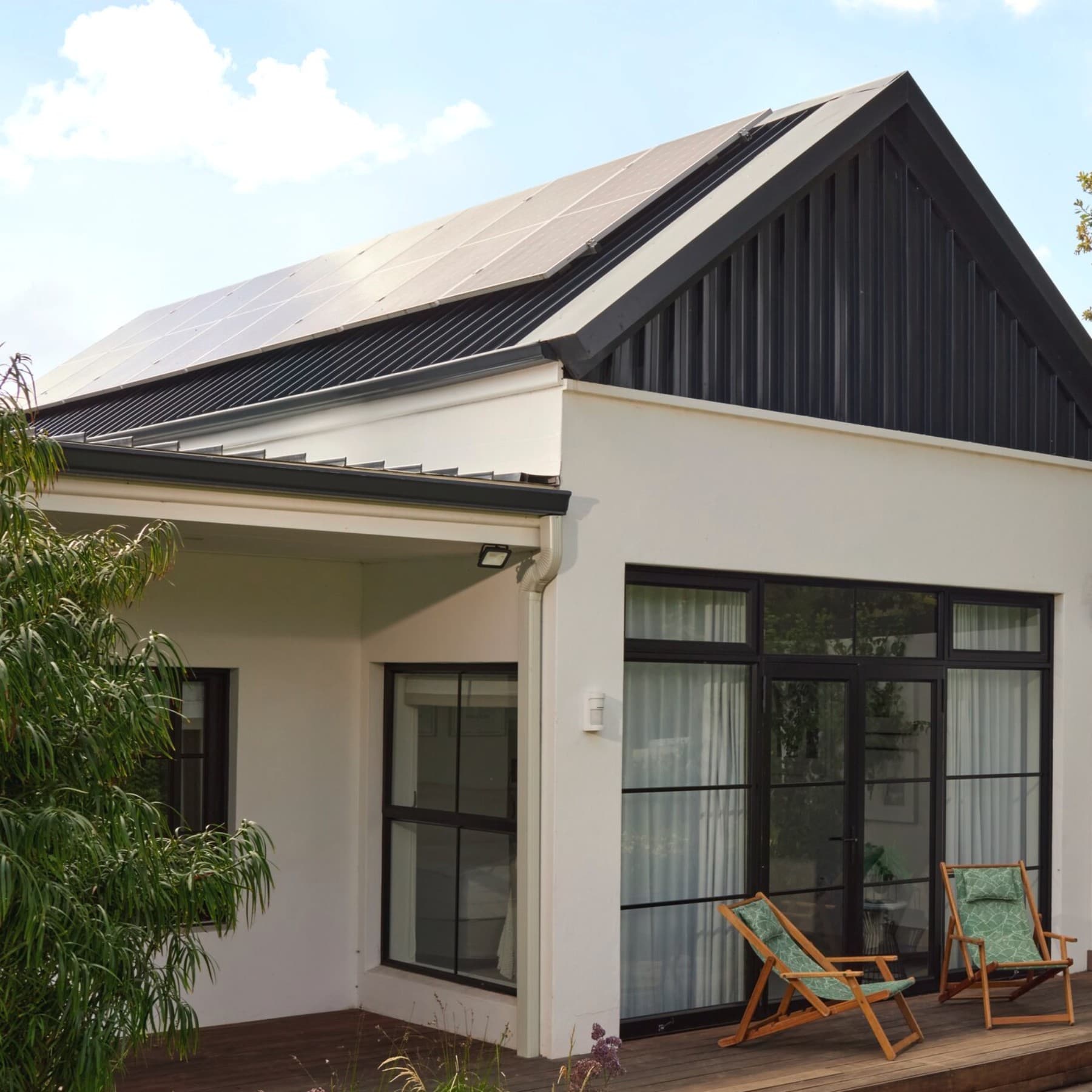 Toiture avec modules photovoltaïques
