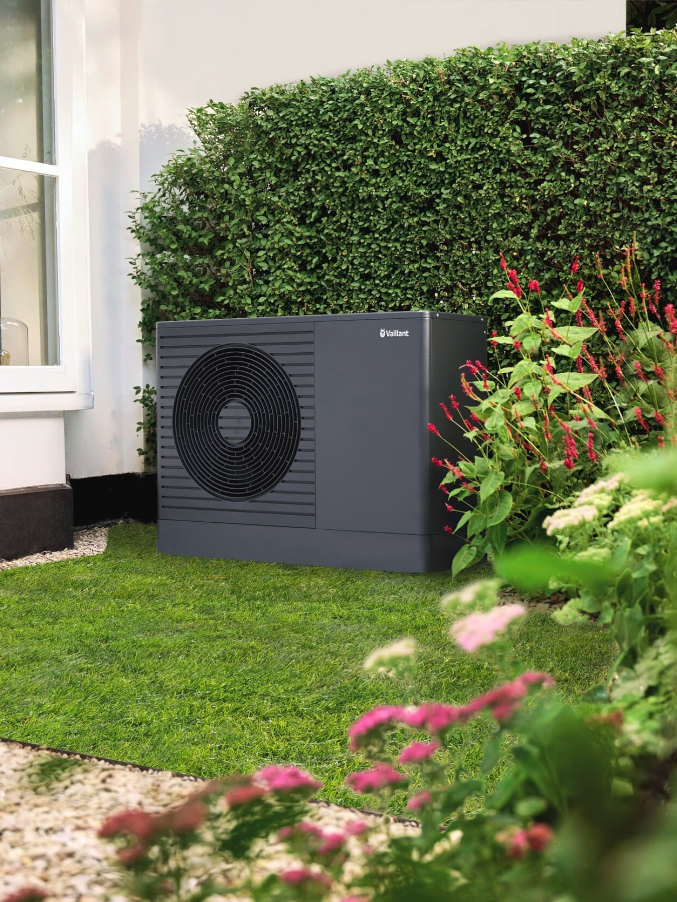 Buitenunit van een warmtepomp