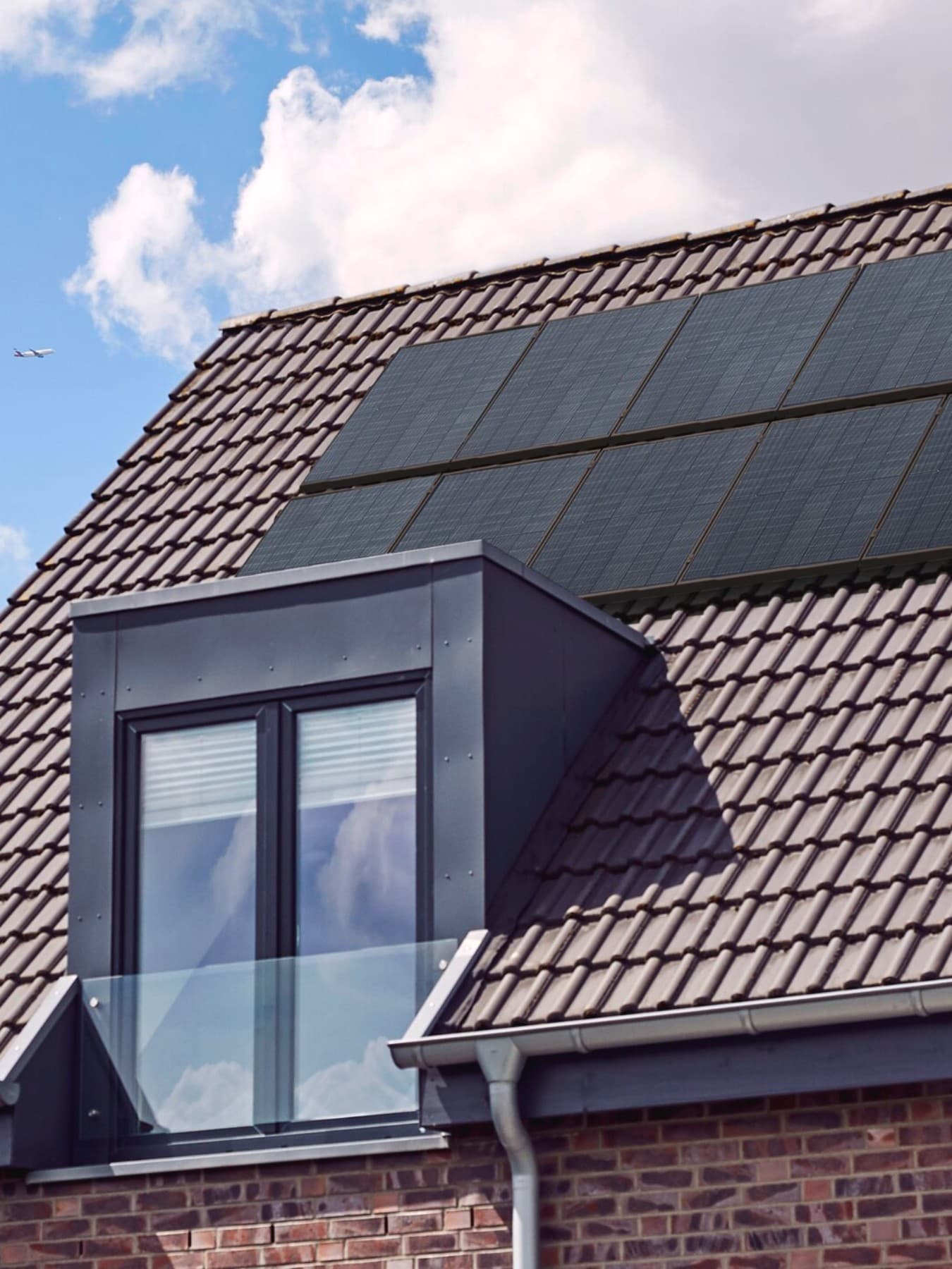 Panneaux solaires sur un toit