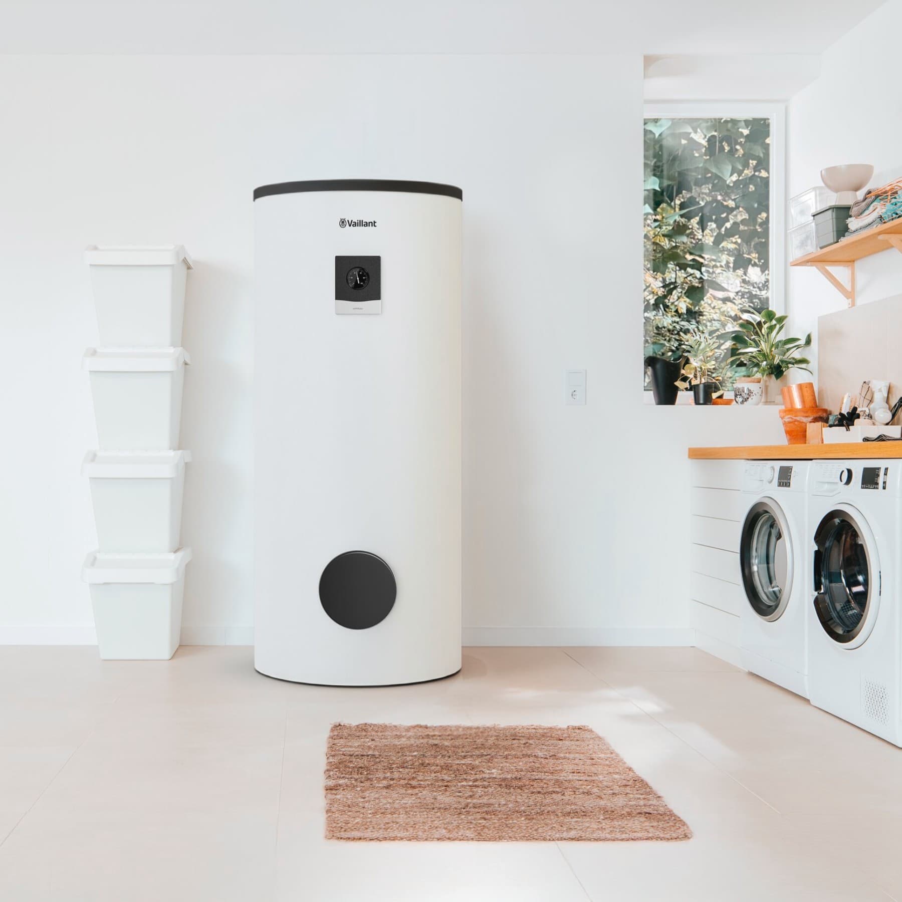 Boiler séparé dans une buanderie